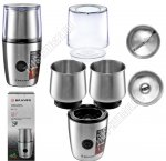 Кофемолка 200Вт 100г +Капучинатор 20Вт 140мл,серебро (6)