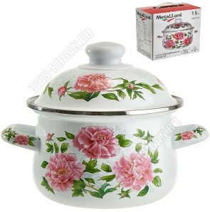 Пионы Кастрюля 1,5л d16см (6) 