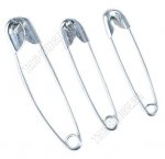 Булавка н-р 95шт английская (L23/30/35/45/53мм) латунь,блистер (12)