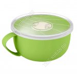 Кружка-бульонница 0,5л крыш.с клапан,зелен (d13 h11см) (18) 