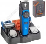 Машинка д/стрижки на подстав. (аккум) 3Вт,бат.1200mAh, черн/син (24)