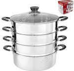 Мантоварка-пароварка нержавеющая сталь 7,0л d24см,4-х ярусная (8)