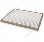 Сушилка д/стаканов,кружек, серо-коричн,прям (44х35 h2см) с поддон (20)