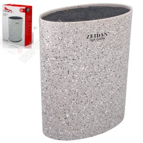 Подставка для ножей овальная 16x7 h22,5см,бежевый (12) 