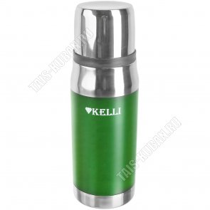 Термос 0,75л,зеленый (24) 