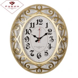 Часы (стекло/пластик) овал (26х31см) 