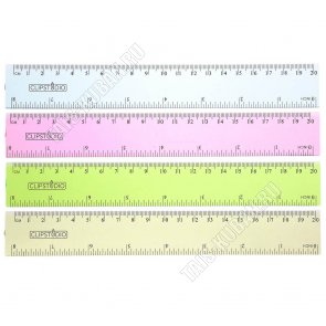 Линейка пластик L20см (120) 