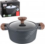 Ran Кастрюля 2,4л d20см,антрацит матовый (6)