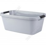 Таз с ручк,прямоуг 20л серый (52х32 h20см) (5)