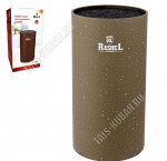 Подставка д/ножей круглая d11,5 h22,5см,коричневый 