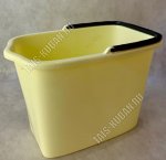 Ведро прям. 15л с носик,желтый (40х25 h28см) (20)