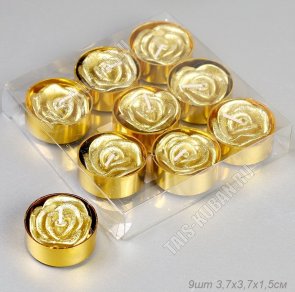 Свеча (парафин) чайная н-р 9шт