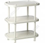 Этажерка 3-х яр,овал, мрамор (49х30 h58см) (3) 