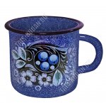Голубика синий в крапинку Кружка 0,4л  (цилиндр) (16)