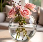 Ваза для цветов FLORA  h7,9см (ф.шар)