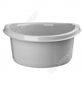 Таз кругл 8л серый (d34 h17см) (10)