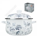 Флорал Кастрюля белый 5,0л d24см (12) 