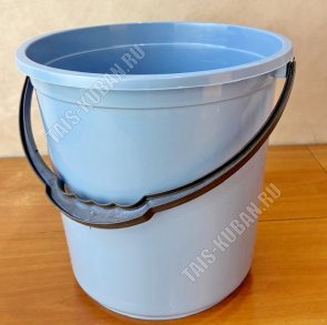 Ведро хоз-ное с мерн.шкала 15л (d30,5 h29см) синее (5) 
