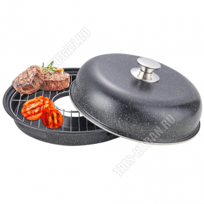 Сковорода гриль-газ круглая d33см (10) 