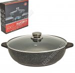 Жаровня 3л d26 h7,5см с крышкой (6)