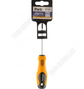 Отвертка Standart крестообр. PH0х75мм, магн.наконеч.,сталь CrV 