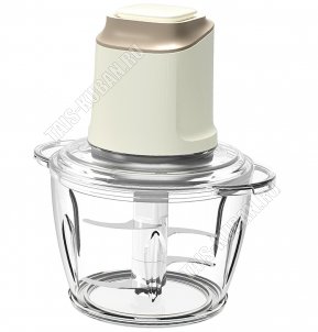 Измельчитель 500Вт 1ск,пластик.чаша 1,2л,бел/золото (8) 