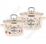 Приятного аппетита Набор кастрюль 2шт (цилиндр 2,0/3,0л)