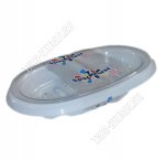 Мыльница овал,с поддон L15х10 h3см (32)