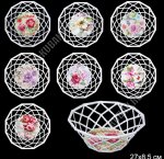 Корзинка/Ваза кругл (d27 h9см) 