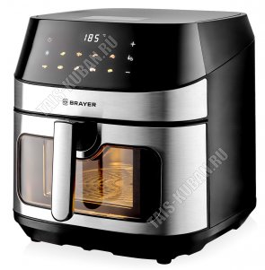 Аэрогриль 2200Вт 8,0л,10 программ,черный (1) 