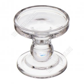 Подсвечник (стекло) на 1свечу h8,5см d8см 
