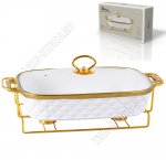 Мармит (керамика) 2,5л прямоугольный (38х21 h10см) 