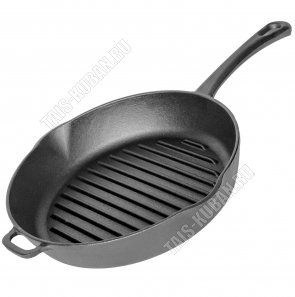 Сковорода-гриль литая ручка d28см (9) 