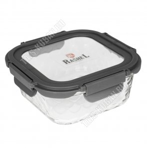 Контейнер д/продуктов,квадратный 0,8л 15х15 h6,5см 
