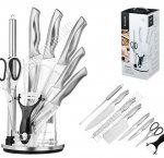 Набор ножей 8предметов на вращающейся складной подставке 