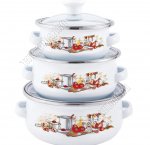 Набор мини-кастрюль 3шт