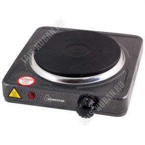 Плита эл. 1конф. Блин чугун. 1000Вт, 5реж t, 26х24см. 