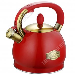 Чайник нерж 3,0л красный матовый (12) 