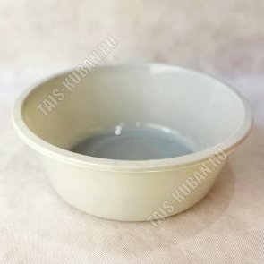 Таз кругл.  5,0л (d32 h10см) серый (10) 