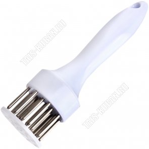 Рыхлитель д/мяса L19см 24 иглы,нерж+пласт.руч,белый 