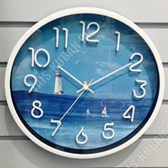 Часы (пластик) круг.d30см