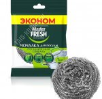 Мочалка д/посуды металл 13г, спираль (30).
