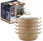 Мантоварка 4-х ярусная 7,5л d30см h40см (1) Горянка