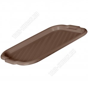 Поднос прям.(43х27 h2,5см) коричнев (60) 
