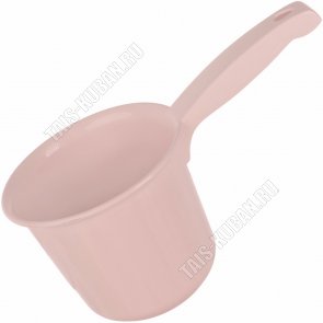 Ковш 1л розово-бежев (d13 h11 Lруч.11см) (48) 
