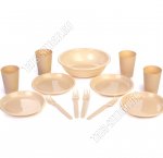 Набор д/пикника 4 персоны 13предметов, желтый (13)