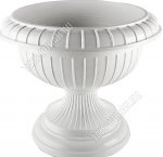Кашпо-вазон 9,5л мрамор d39,5 h33см, низкий (4)