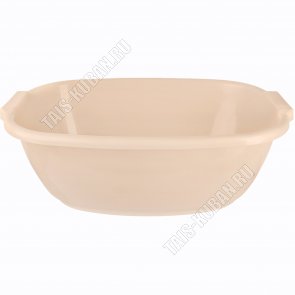 Таз овал 15л с ручк (33х18 h30см) бежев (10) 