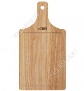 Доска прямоугольная с ручкой 28х15см,гевея (12) 