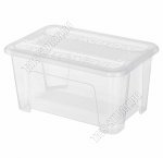 Контейнер 4,5л с крышкой,прозрачный (28х18,5 h14см) (10) 